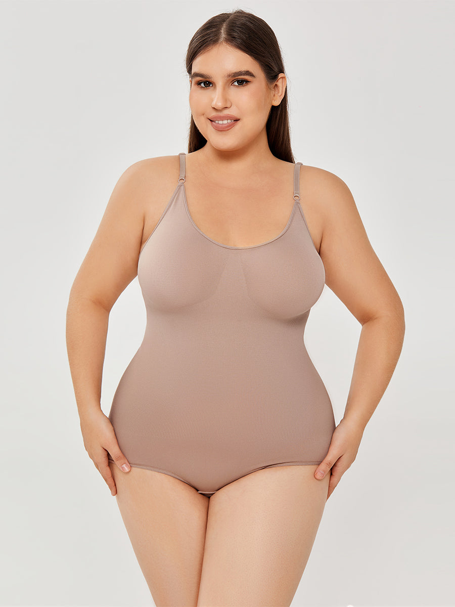 Latte shaping bodysuit, front view