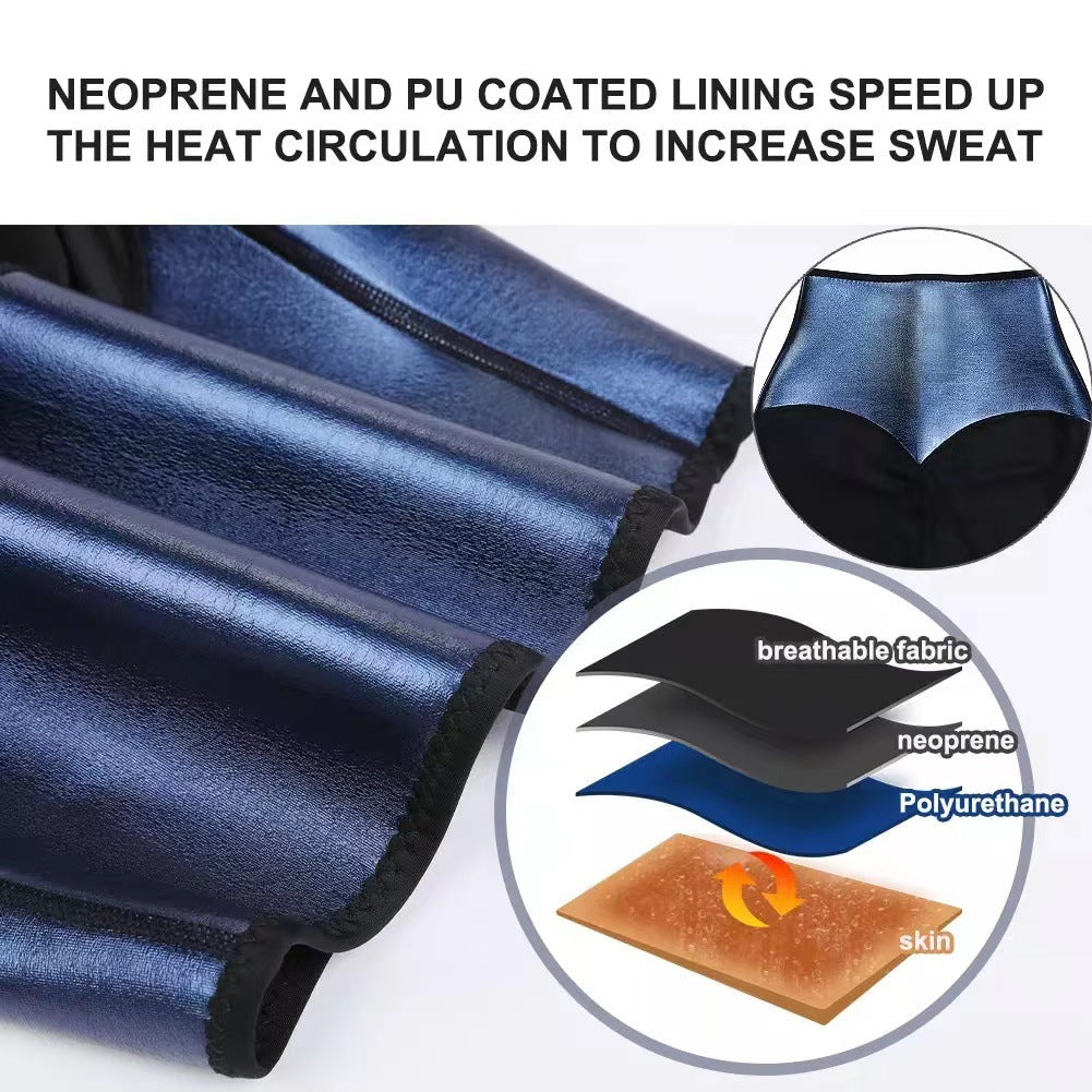 Neoprene workout shorts lining layers