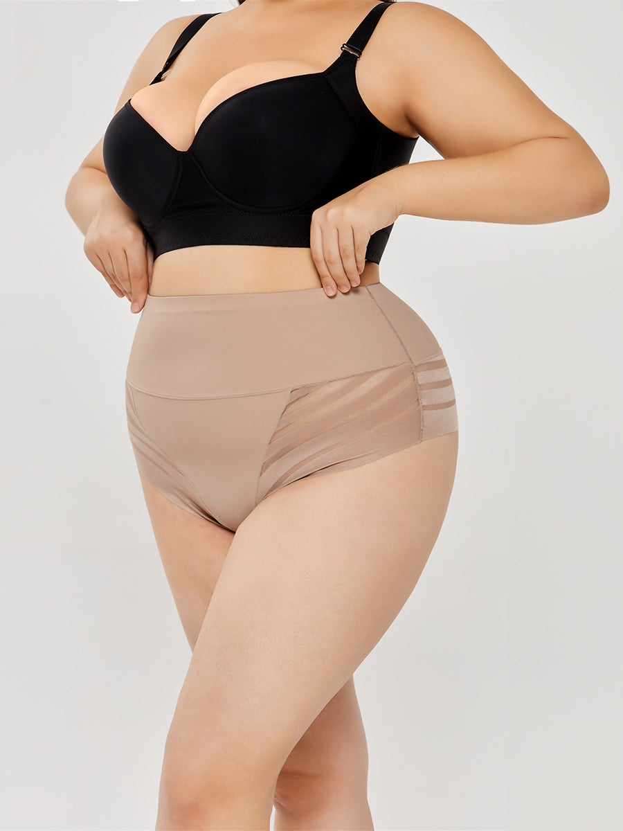 Latte shaping briefs, front close-up